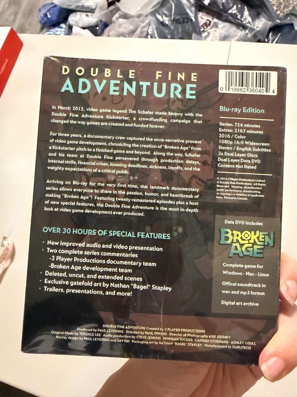 Double Fine Adventure The Making of Broken Age-Complete Game Collector's Edition